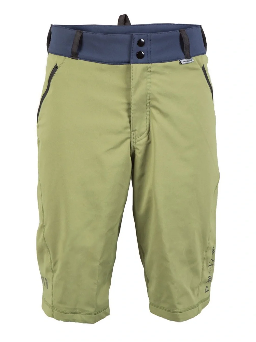 Fasthouse Crossline Riding Short Olive/Navy Blue w/ Cool Dry Technology Men’s 28